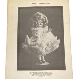 Shirley Doll Pattern SA-35 Shirley Vintage Doll Dress Pattern for 16" Doll